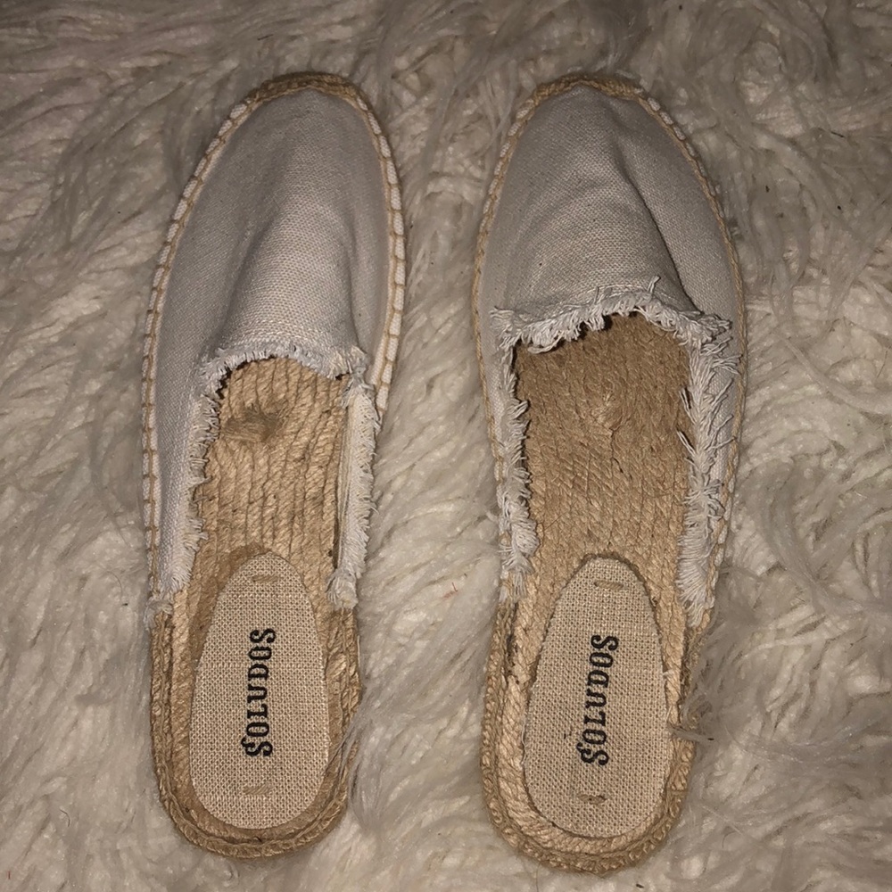 Soludos Frayed Mules